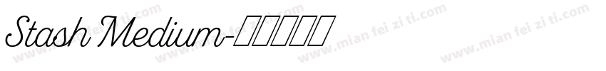 Stash Medium字体转换